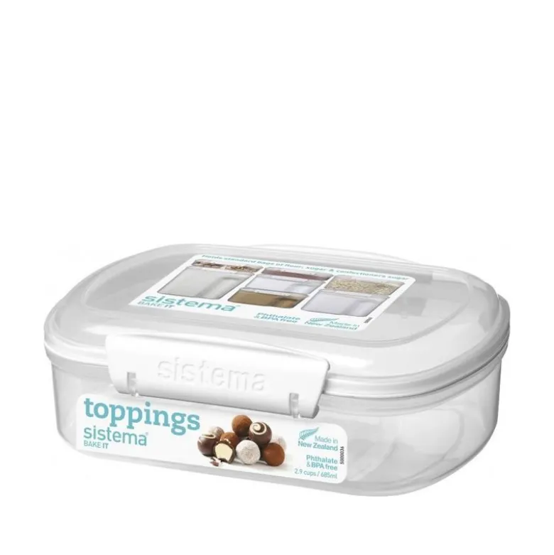 Sistema Bake It opbevaringsboks hvid 685 ml