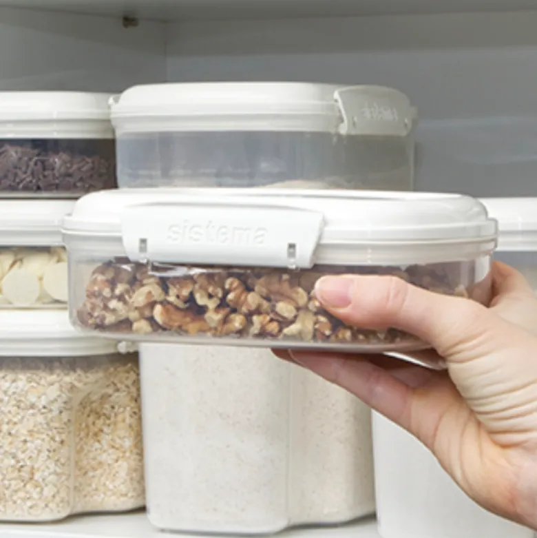Sistema Bake It opbevaringsboks hvid 685 ml