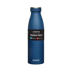 Sistema rustfrit stål drikkeflaske mørke Blå 500 ml