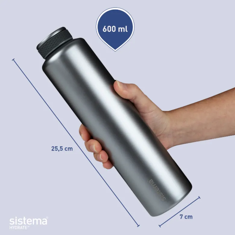 Sistema Stainless Steel termoflaske assorteret 600 ml