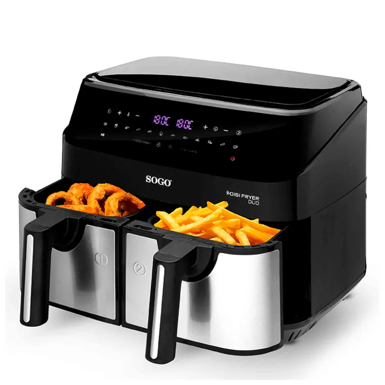 Sogo airfryer double basket 9 liter 1750 watt