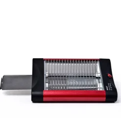 Sogo 4-slice flad brødrister rød/sort 600 watt