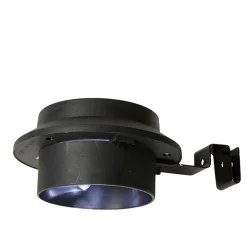 Solcellelampe til tagrende 2 stk. sort 17x12x6 cm