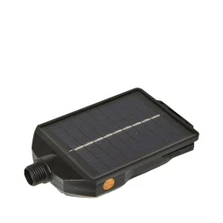 Solcelle powerbank til lyskæder sort 15x7x2.5 cm