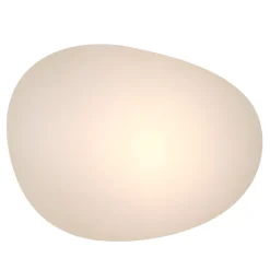 Solcellesten hvid plast 40x32x22 cm
