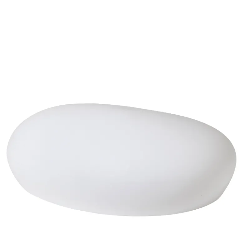 Solcellesten plast hvid IP44 40x30x16 cm
