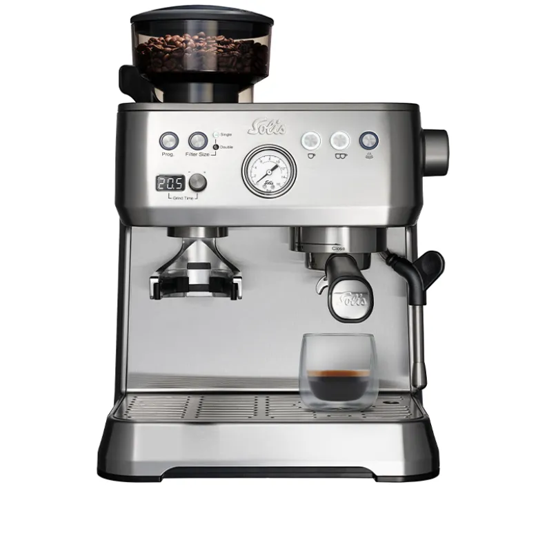 Solis Grind & Infuse Perfetta espressomaskine silver