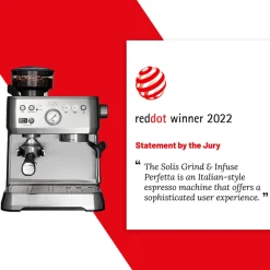 Solis Grind & Infuse Perfetta espressomaskine silver