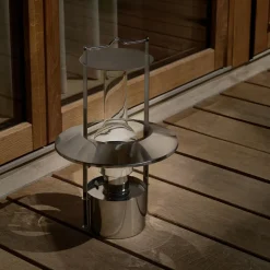 Stelton EM Portable LED skibslampe stål H 43 cm