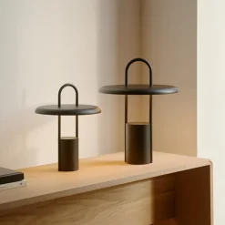Stelton Pier portable LED lampe sort H 33,5 cm