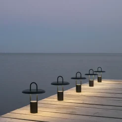 Stelton Pier transportabel LED lampe black