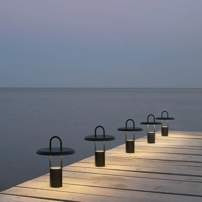 Stelton Pier transportabel LED lampe black
