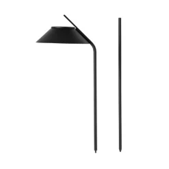 Stelton Vinkel LED solcelle lampespyd sort H 108,5 cm