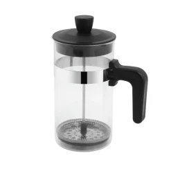 Stempelkande rustfrit stål og glas 1 liter