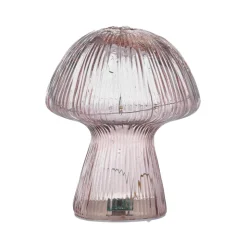 Svampe lampe 15 LED assorterede farver H 20,5 cm