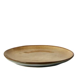Tallerken brun stentøj Ø 21 cm