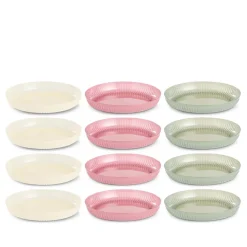 Tallerken 4 stk. Ø 20 cm i assorterede farver