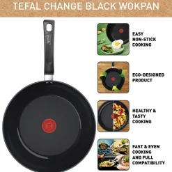 Tefal Change wokpande sort Ø 28 cm
