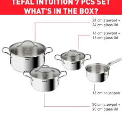 Tefal Intuition grydesæt med 7 dele