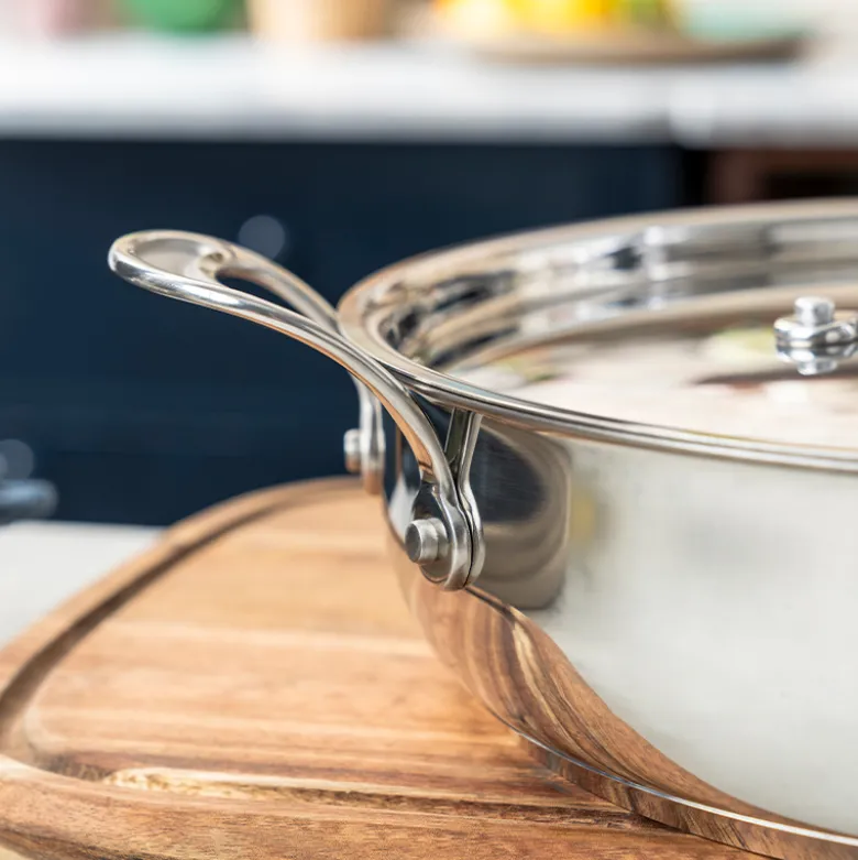 Tefal Jamie Oliver Cook's Classics SS non-stick chefpande med låg Ø 30 cm