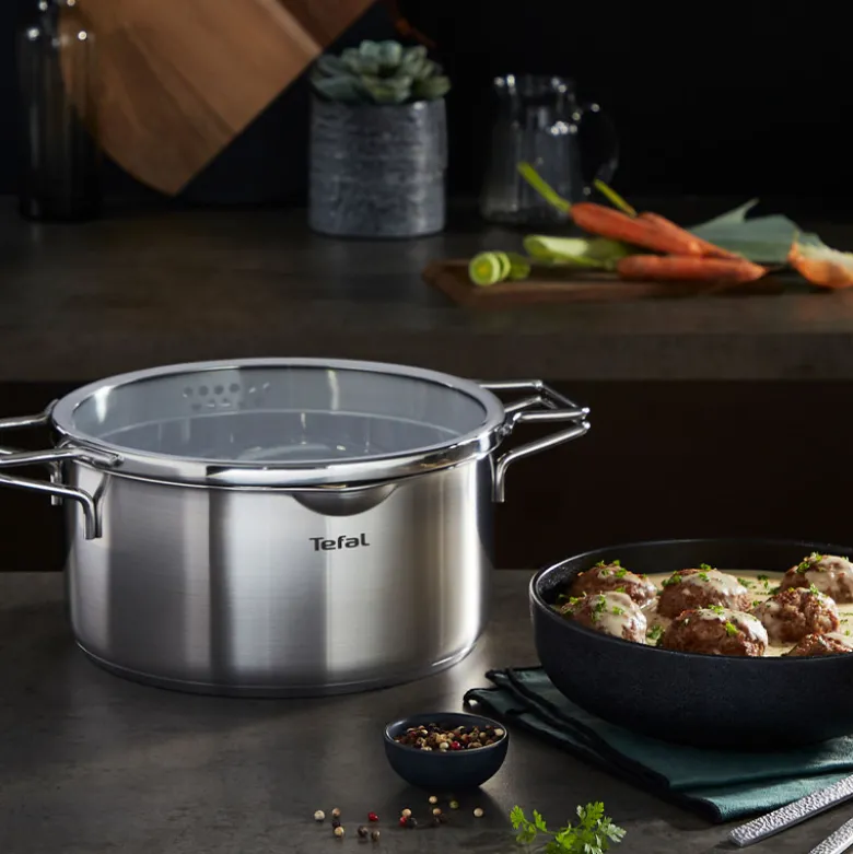 Tefal Nordica gryde rustfrit stål uden belægning 5 liter