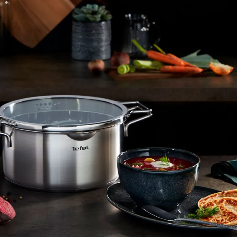 Tefal Nordica gryde rustfrit stål uden belægning 5 liter