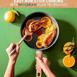 Tefal Renew sauterpande med låg og keramisk belægning grå 24 cm