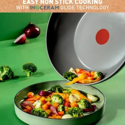 Tefal Renew wokpande med keramisk belægning grå 28 cm