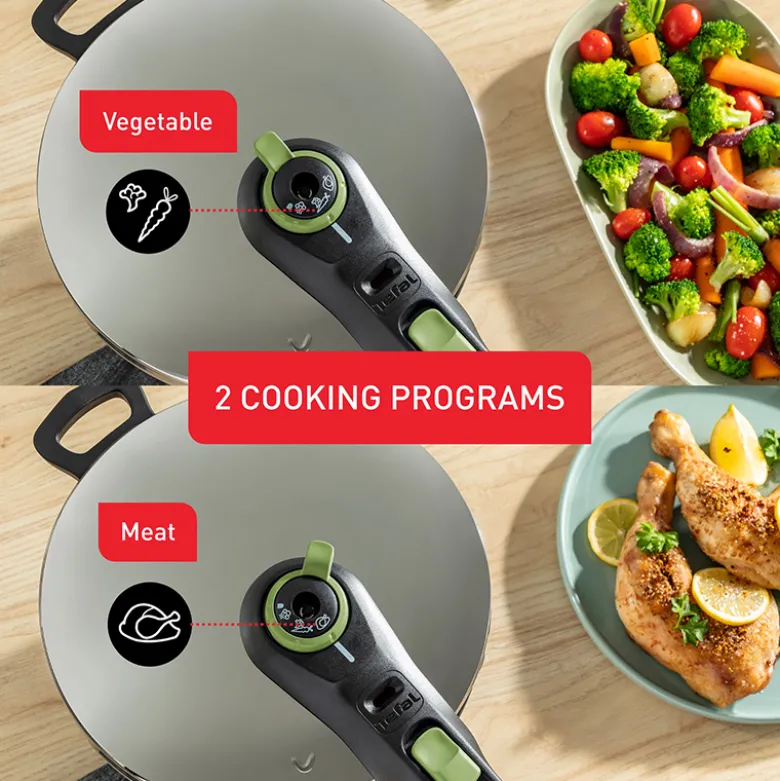Tefal Secure Trendy trykkoger stål 8 liter