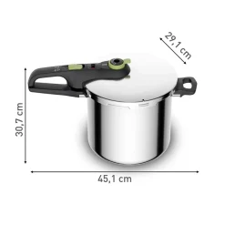 Tefal Secure Trendy trykkoger stål 8 liter