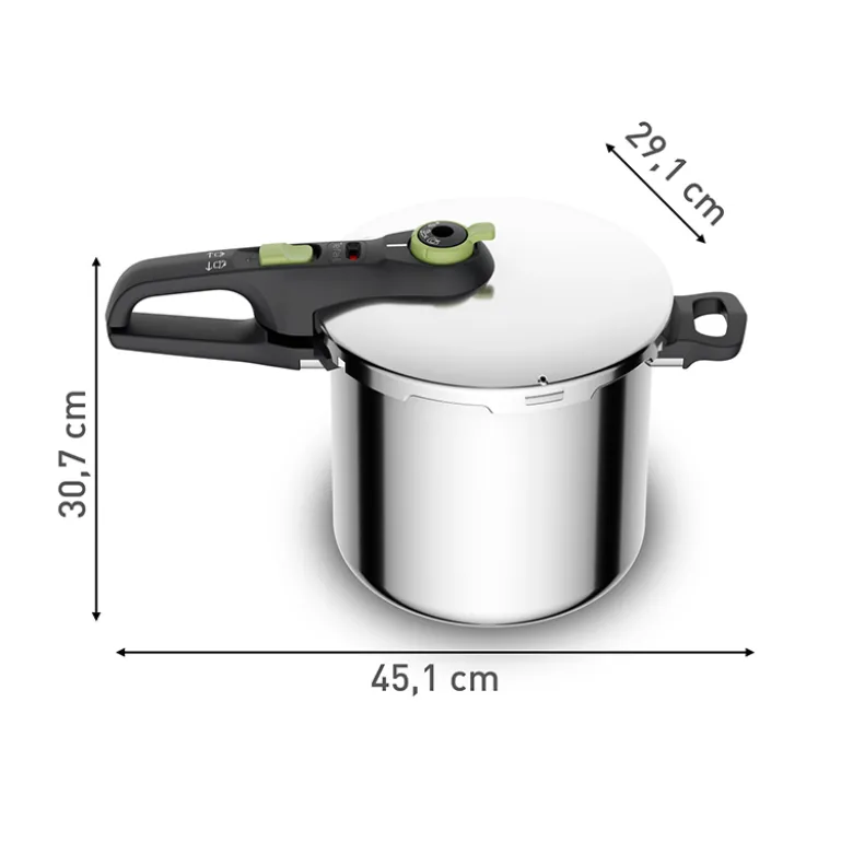 Tefal Secure Trendy trykkoger stål 8 liter