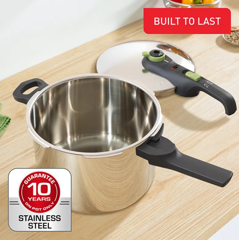 Tefal Secure Trendy trykkoger stål 6 liter