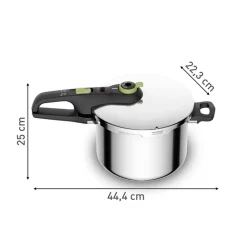 Tefal Secure Trendy trykkoger stål 6 liter