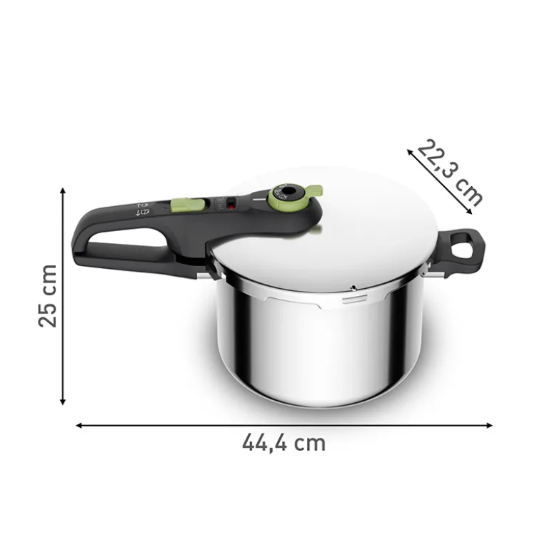 Tefal Secure Trendy trykkoger stål 6 liter
