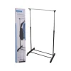 Tøjstativ med 4 hjul justerbart sort 80x43xH90-160 cm
