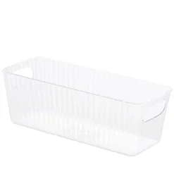 Transparant opbevaringskasse 29x11,5x9,5 cm