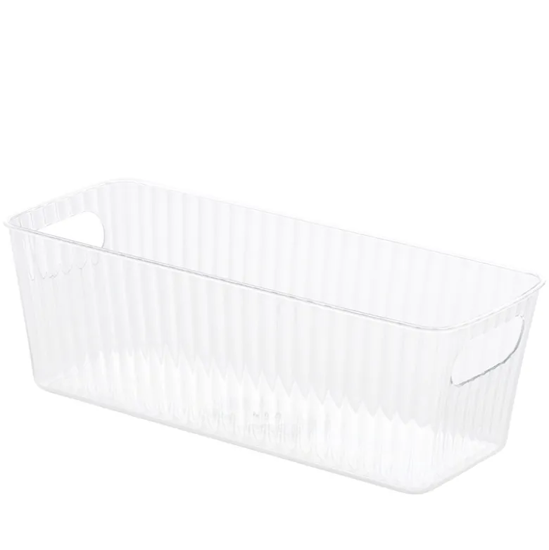 Transparant opbevaringskasse 29x11,5x9,5 cm