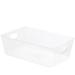 Transparant opbevaringskasse 31x20x10 cm