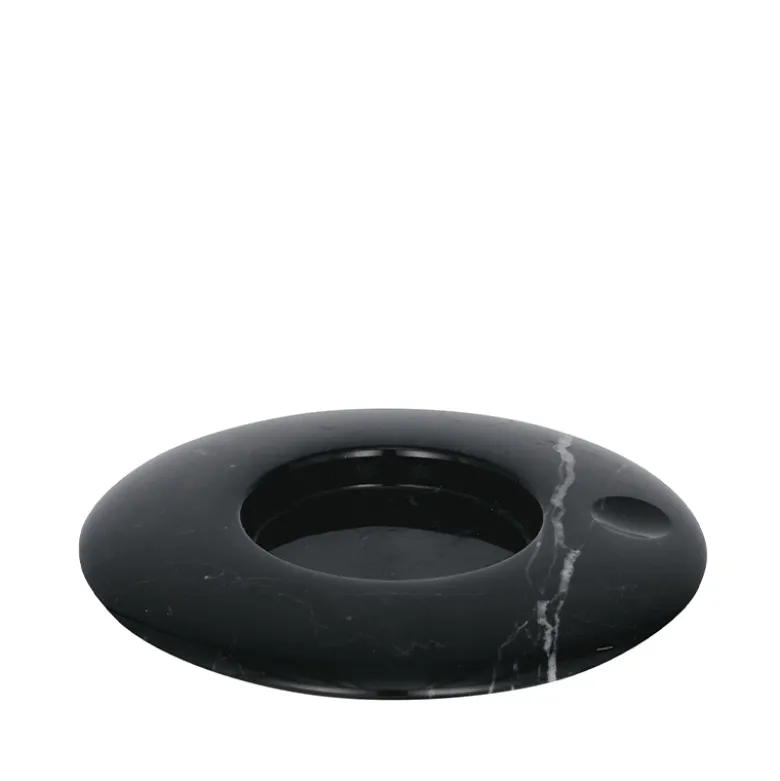Uyuni Chamber fyrfadsstage sort marmor Ø 11,6 cm