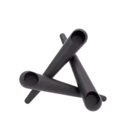 Uyuni Lighting Bonfire lysestage mat sort 14,5 cm