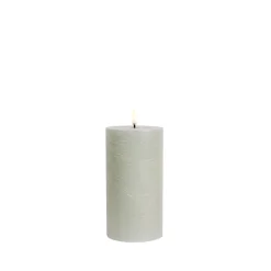 Uyuni Lighting LED bloklys dusty green H 15 cm