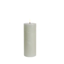Uyuni Lighting LED bloklys dusty green H 20,3 cm
