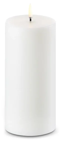 Uyuni Lighting LED bloklys hvid H 15 cm Ø 7,8 cm
