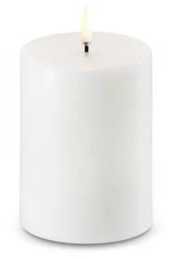 Uyuni Lighting LED bloklys hvid H 10 cm Ø 7,8 cm
