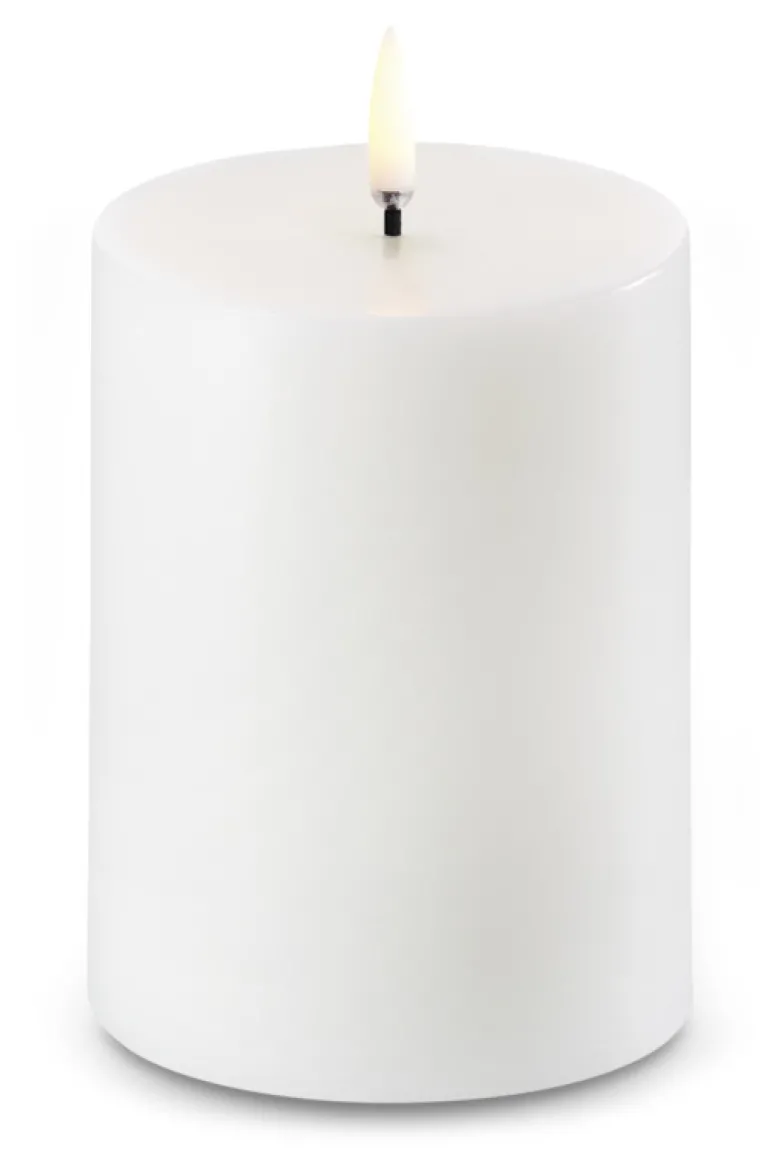 Uyuni Lighting LED bloklys hvid H 10 cm Ø 7,8 cm