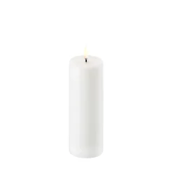 Uyuni Lighting LED bloklys hvid H 15,2 cm Ø 5,8 cm