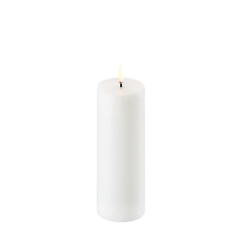Uyuni Lighting LED bloklys hvid H 15,2 cm Ø 5,8 cm