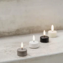 Uyuni Lighting LED fyrfadslys sand Ø 4 cm