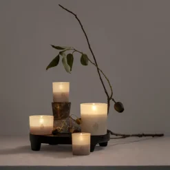 Uyuni Lighting LED glas lys vanilla H 6 cm