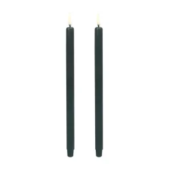 Uyuni Lighting LED kertelys pine green 2 stk. H 25 cm